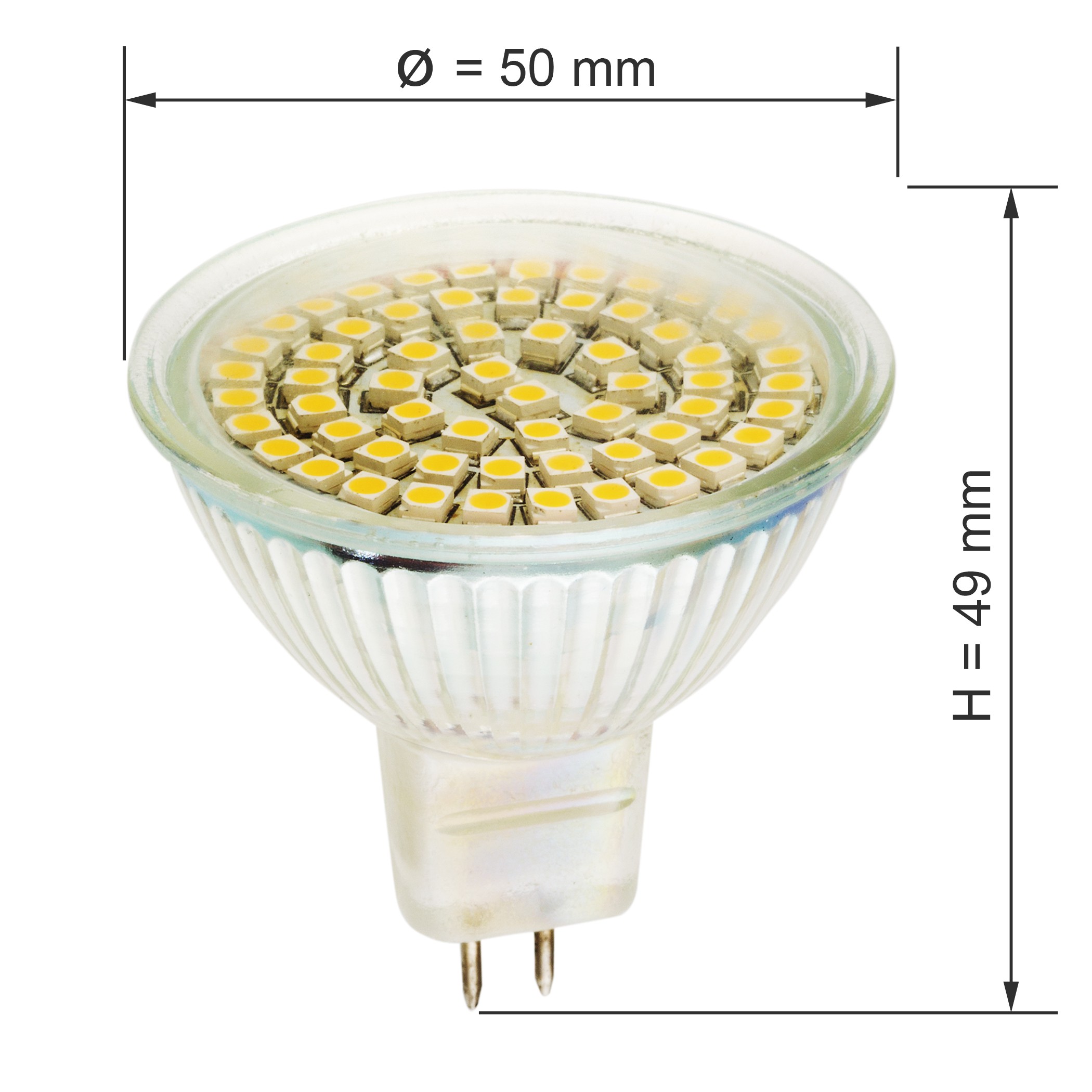 LED MR16 SMD5060 WARM WHITE