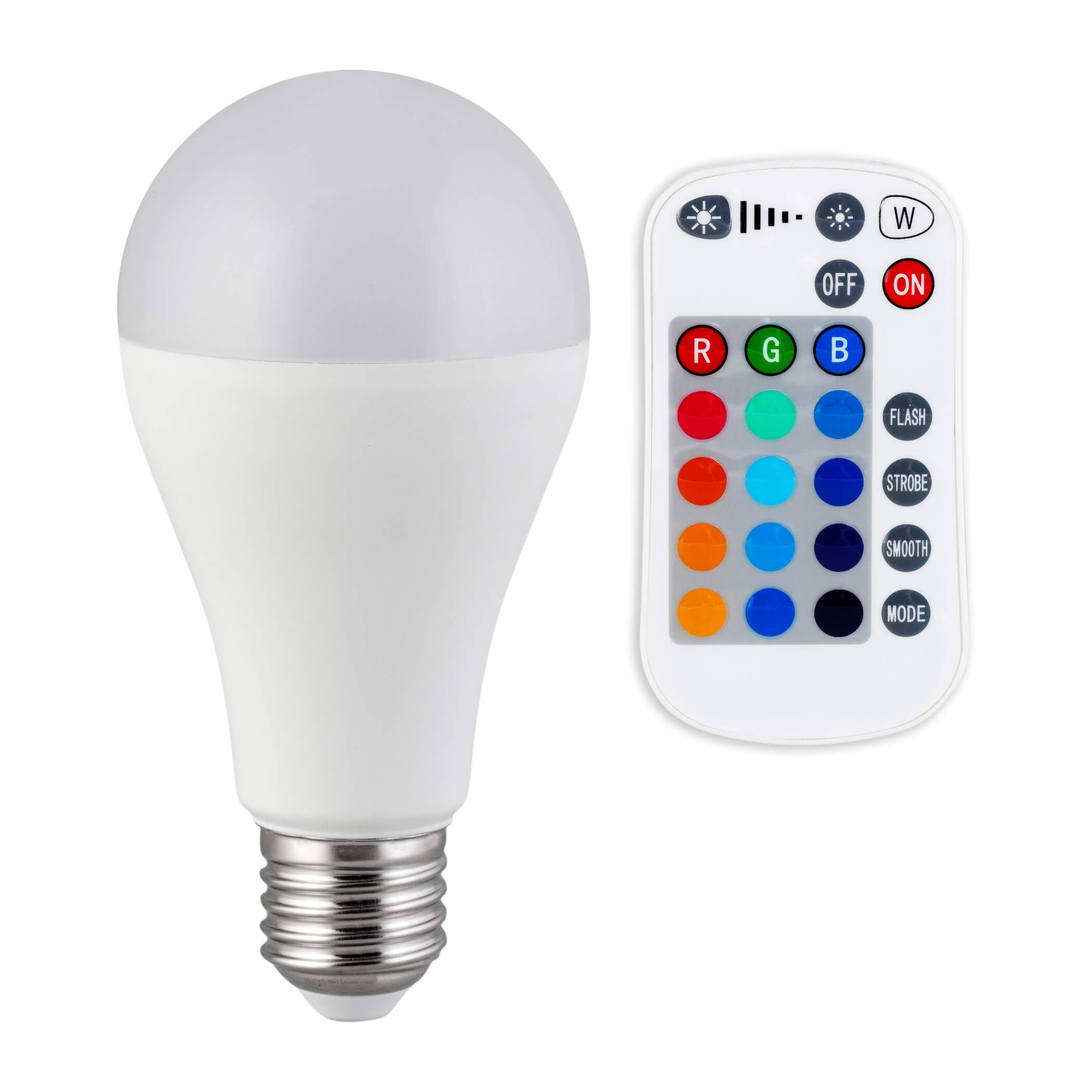 LED Lampe E27 RGB 10W   20 1