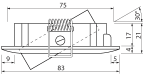 Einbaurahmen Set Led-Modul + ES_T11 Maße