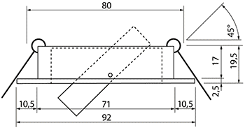 Downlight ES type 18 dimensions